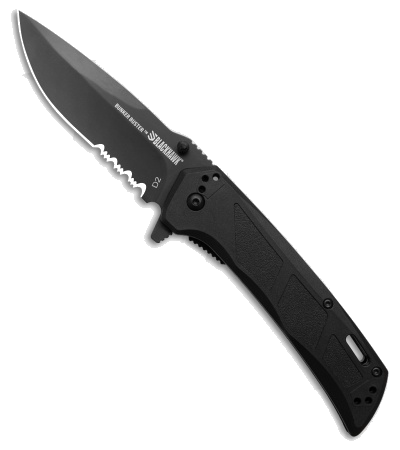 product image for Blackhawk Bunker Buster Liner Lock Knife Black Zytel 4 25 Black Serr