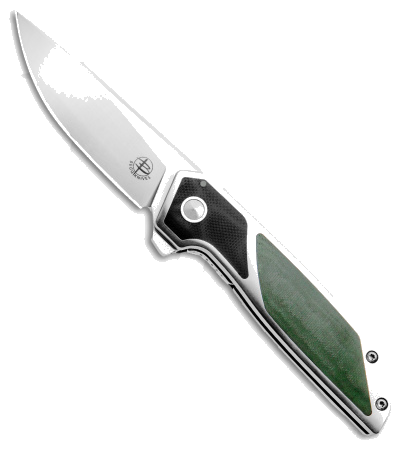 product image for Begg Knives Diamici Black Green G-10 D2 Steel Model BG-014