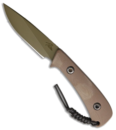 product image for Behring Technical Duke OD Green S7 Fixed Blade Knife with Coyote Tan G-10