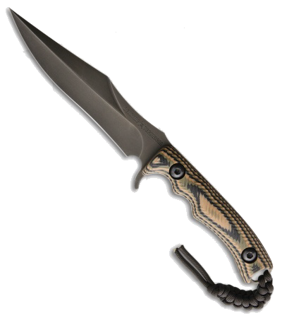product image for Behring Wraith Fixed Blade Knife Black G-10 Handle O1 Tool Steel 5.5"