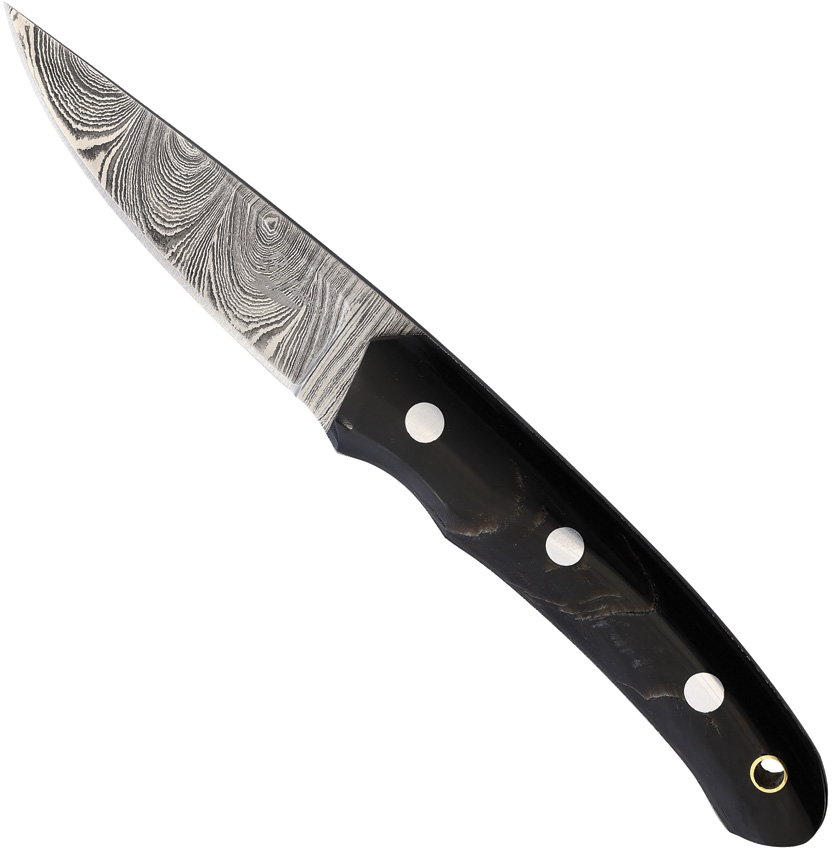product image for Ben-Jahmin Brown Damascus Fixed Blade DP3.5 Knife