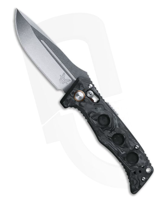 product image for Benchmade 2730-03 Mini Auto Adamas Magna Cut Marbled Carbon Fiber Folder