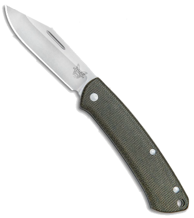 Benchmade Proper 318 Green Micarta CPM-S30V Pocket Knife