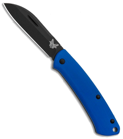Benchmade Proper Blue G-10 Slip Joint Knife CPM-S30V Black DLC 319-1801