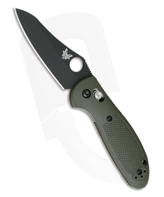 Benchmade 555 BKOD S30V Mini Griptilian Olive Drab Sheepsfoot Black Plain