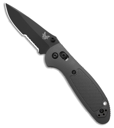 product image for Benchmade Mini Griptilian AXIS Lock Knife Gray Grivory 2 9 Black Serr