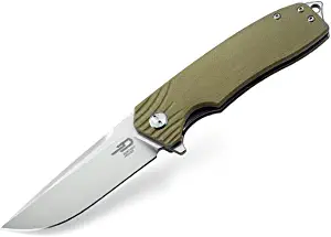product image for Bestech Knives Lion Tan G-10 Handle Satin D2 Steel Blade Folding Knife