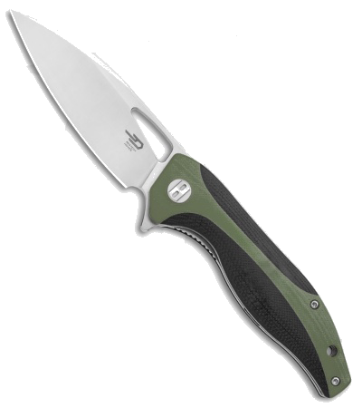 product image for Bestech Komodo BG-26A Black Green G-10 Satin Blade Pocket Knife
