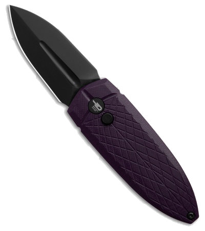 Bestech QUQU Button Lock Purple G-10 Black 14C28N Pocket Knife