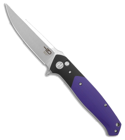 product image for Bestech Swordfish Purple Black G-10 Button Lock Knife