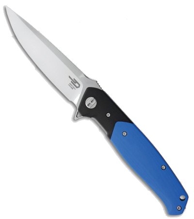 Bestech Swordfish Black Blue G-10 Liner Lock Knife D2 BTKG03D