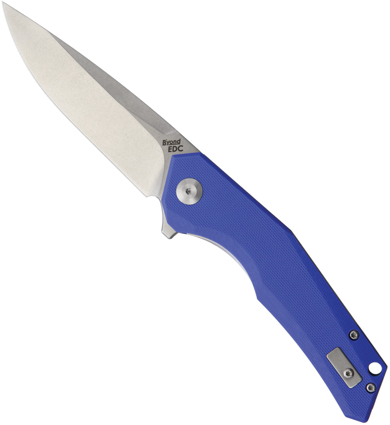 product image for Beyond-EDC Blue G10 Arch Linerlock 3.75" D2 Tool Steel Blade