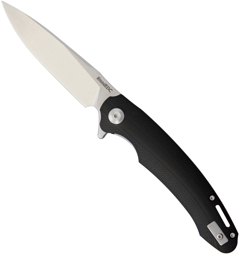 product image for Beyond-EDC Harak Linerlock Black D2 Tool Steel 3.75" Blade G10 Handle