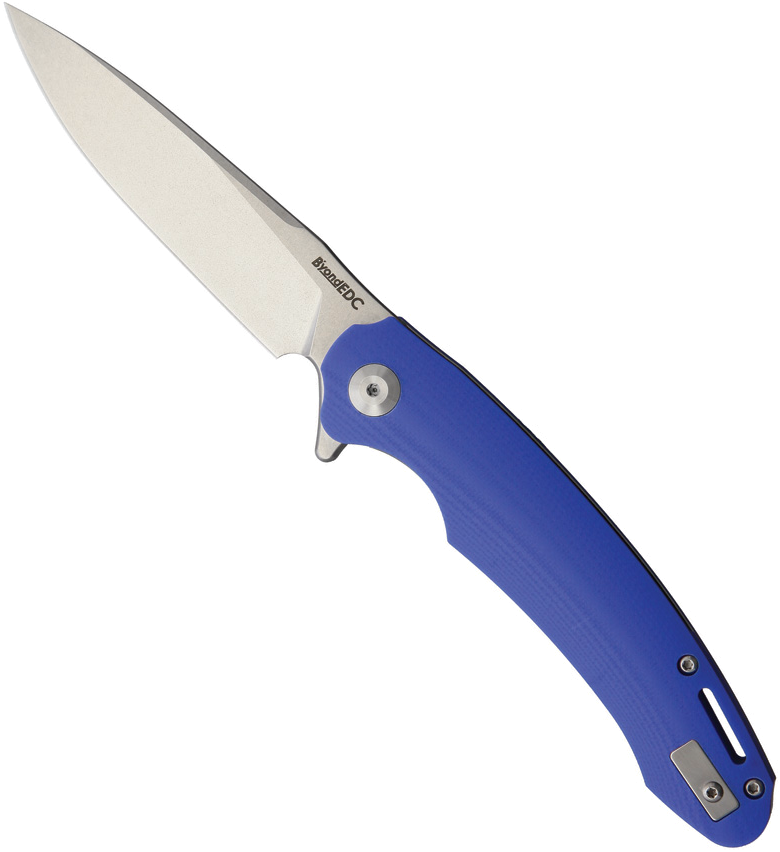 product image for Beyond-EDC Harak Blue G10 Handle Linerlock Knife 3.75"
