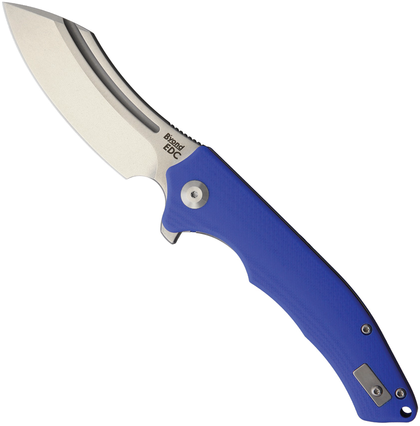 product image for Beyond-EDC Blue G10 Sunder Linerlock 3.5" D2 Tool Steel Blade