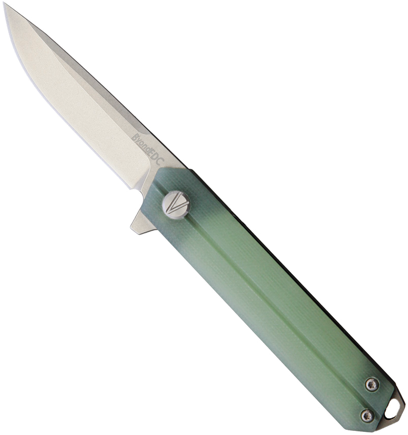 product image for Beyond-EDC Jade G10 Linear Linerlock 2.63" D2 Tool Steel Blade