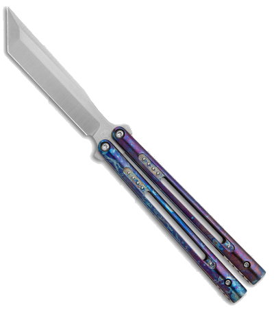 product image for Biegler Bladeworks Custom Archon Nebula Balisong Knife MagnaCut Tanto Blade