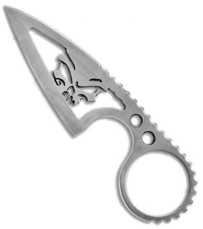 product image for Black Dragon Forge V1 Skull Necker Fixed Blade Satin Finish Knife