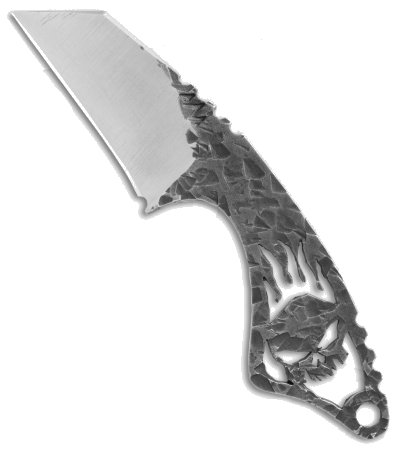 product image for Black Dragon Forge V3 Skull Necker Fixed Blade Knife Stainless Steel Satin Finish