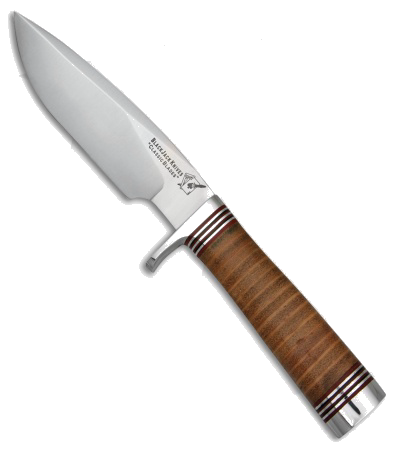 product image for Blackjack Model 125 Stacked Leather Handle Fixed Blade Knife