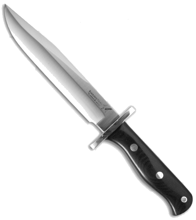 product image for Blackjack Halo Attack A2 Black Micarta Fixed Blade Knife BCB14BMBP