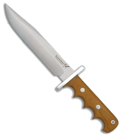 product image for Blackjack Knives Model 14 Halo Attack A2 Steel Natural Micarta Fixed Blade Knife