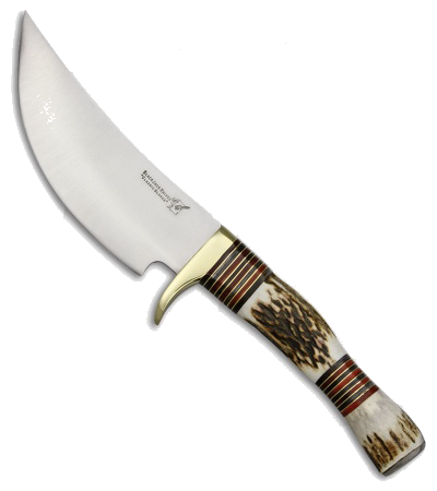 product image for Blackjack International Obadiah Skinner Fixed Blade Knife Stag Handle Satin Finish