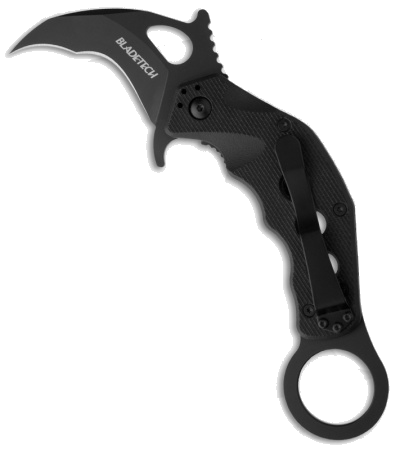 product image for Blade-Tech Riptide Karambit Black AUS-8 Folding Knife