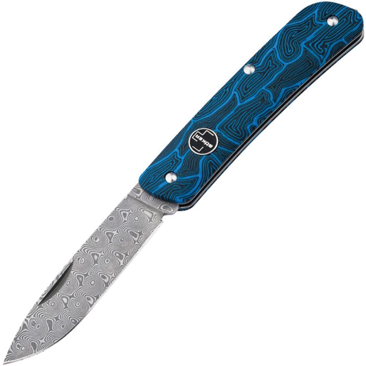 product image for Boker Plus Tech Tool Blue G-10 01BO559DAM 2.64" Damascus Blade