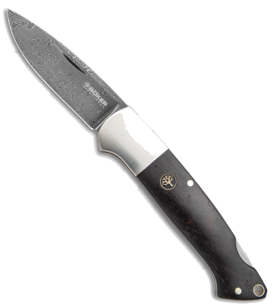 product image for Boker Davis Classic Hunter Damascus Grenadilla Wood Lockback Knife