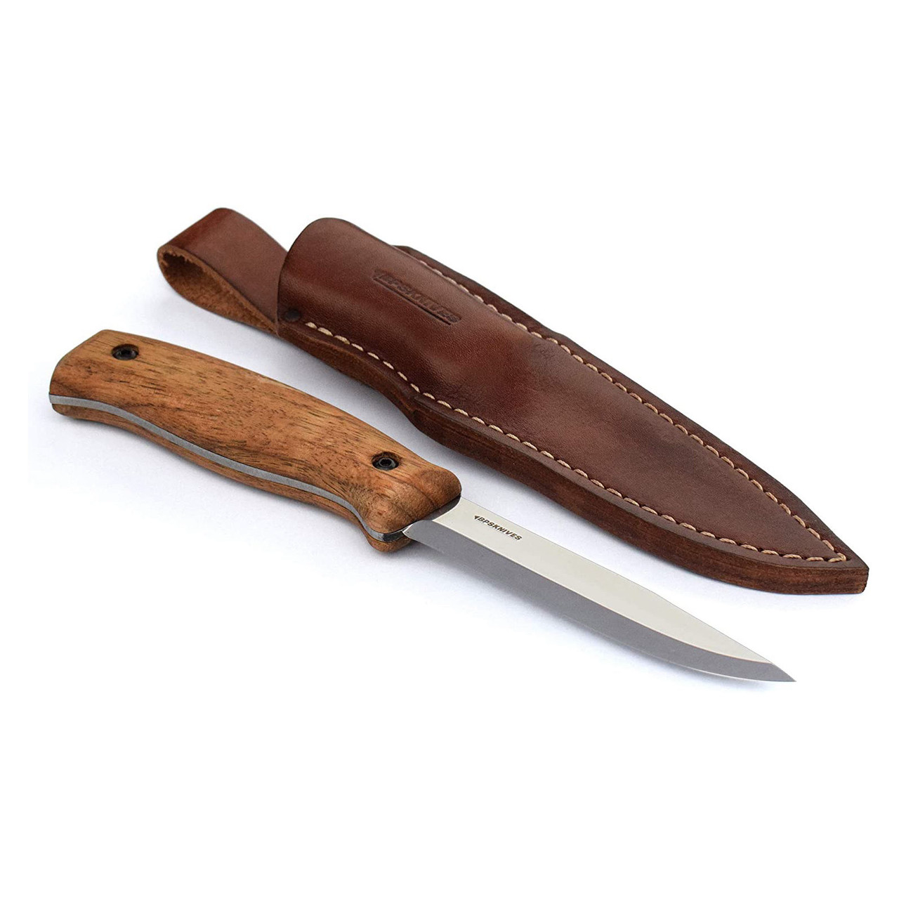 product image for BPS BS 3 CSH Walnut Wood Folding Knife Carbon Steel Blade