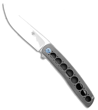 product image for Brad Zinker T-Arc +25 XL Flipper Titanium Satin Blade Knife