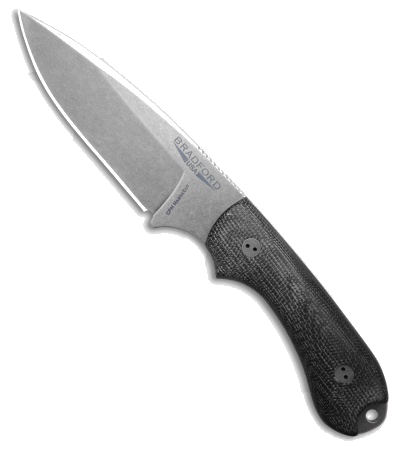 Bradford Knives Guardian 3 2 Fixed Blade Knife 3 D Black Micarta 3 5 SW