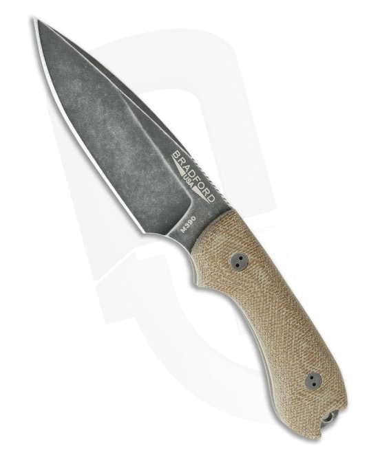 Bradford Guardian 3 M390 Natural Micarta Fixed Blade