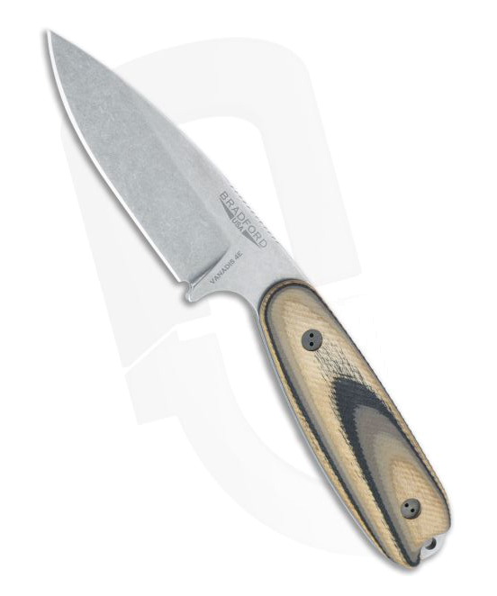 Bradford Guardian 3.5 Vanadis 4 Extra Steel G-Wood Handle Fixed Blade Knife