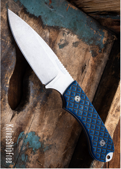 product image for Bradford Guardian 4 Black Blue G10 CPM Magna Cut Stonewashed Knife