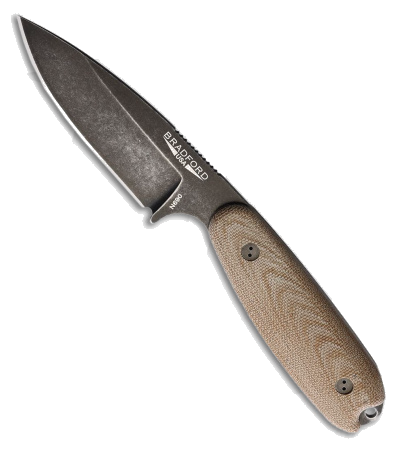 product image for Bradford Knives Guardian 3.5 Fixed Blade Knife - Natural Micarta Handle - Nimbus N690