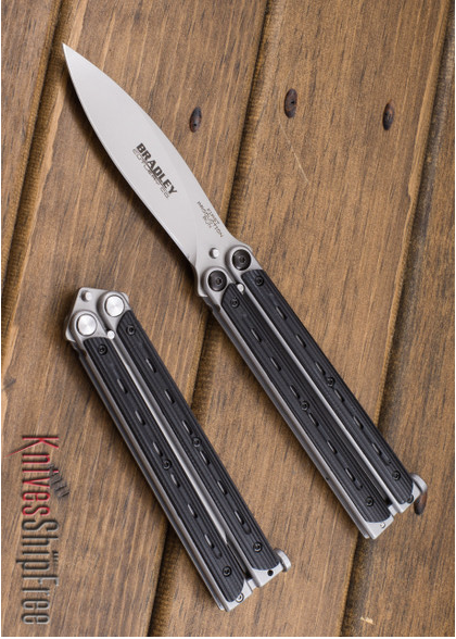 product image for Bradley Black Kimura Butterfly Knife 154CM