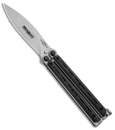 product image for Bradley Kimura Black G-10 Butterfly Balisong Knife