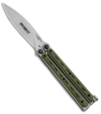 product image for Bradley Kimura Green G-10 Butterfly Knife