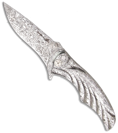 product image for Brian Tighe Custom Tighe Coon Titanium Folder Knife 3.75" Satin