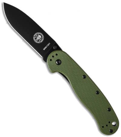 product image for BRK Avispa OD Green Frame Lock Knife