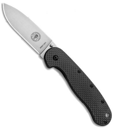 product image for BRK Avispa Frame Lock Knife Black G-10/Carbon Fiber D2 Steel