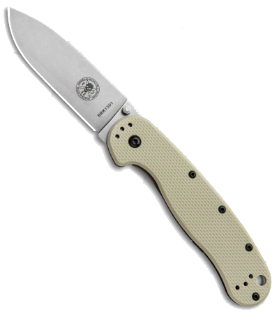 product image for BRK Avispa Desert Tan D2 Steel Frame Lock Knife