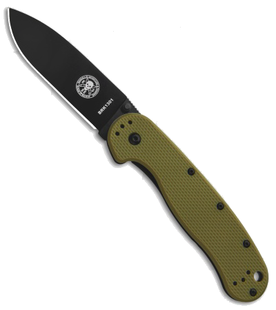 product image for BRK Avispa OD Green D2 Steel Frame Lock Knife