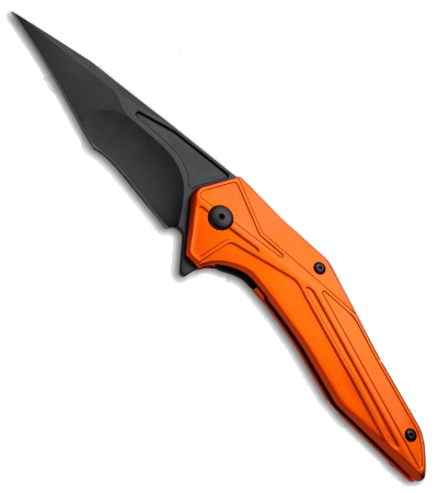 product image for Brous Blades Tyrant Orange D2 Steel Flipper Knife