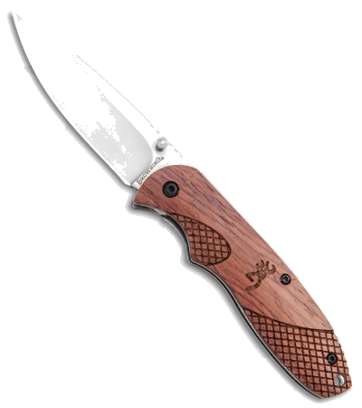 Browning Rosewood Liner Lock Manual Folding Knife BR 0176 Satin product image