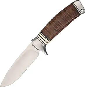 product image for Browning Brown Stacked Leather Fixed Blade 814