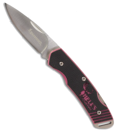 product image for Browning Hell's Belles Black Pink G10 Lockback Knife