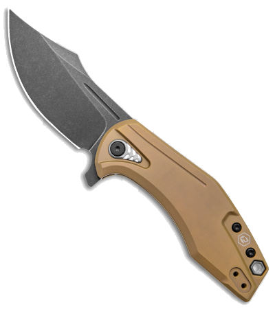 product image for BRS E-Volve Overwatch Titanium Bronze 3.625" Black Blade Knife